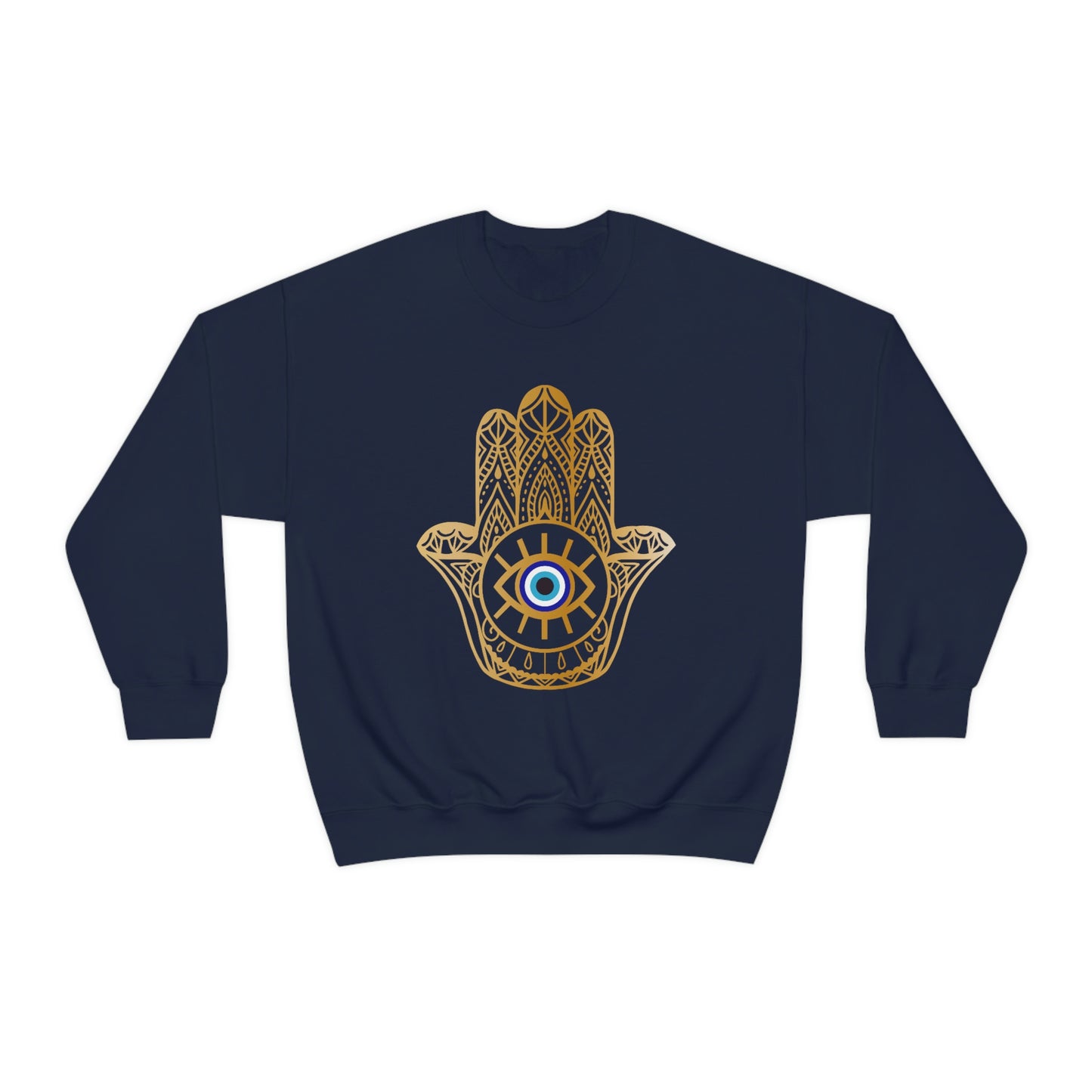 Divine Protection: Hamsa Hand Evil Eye Sweatshirt