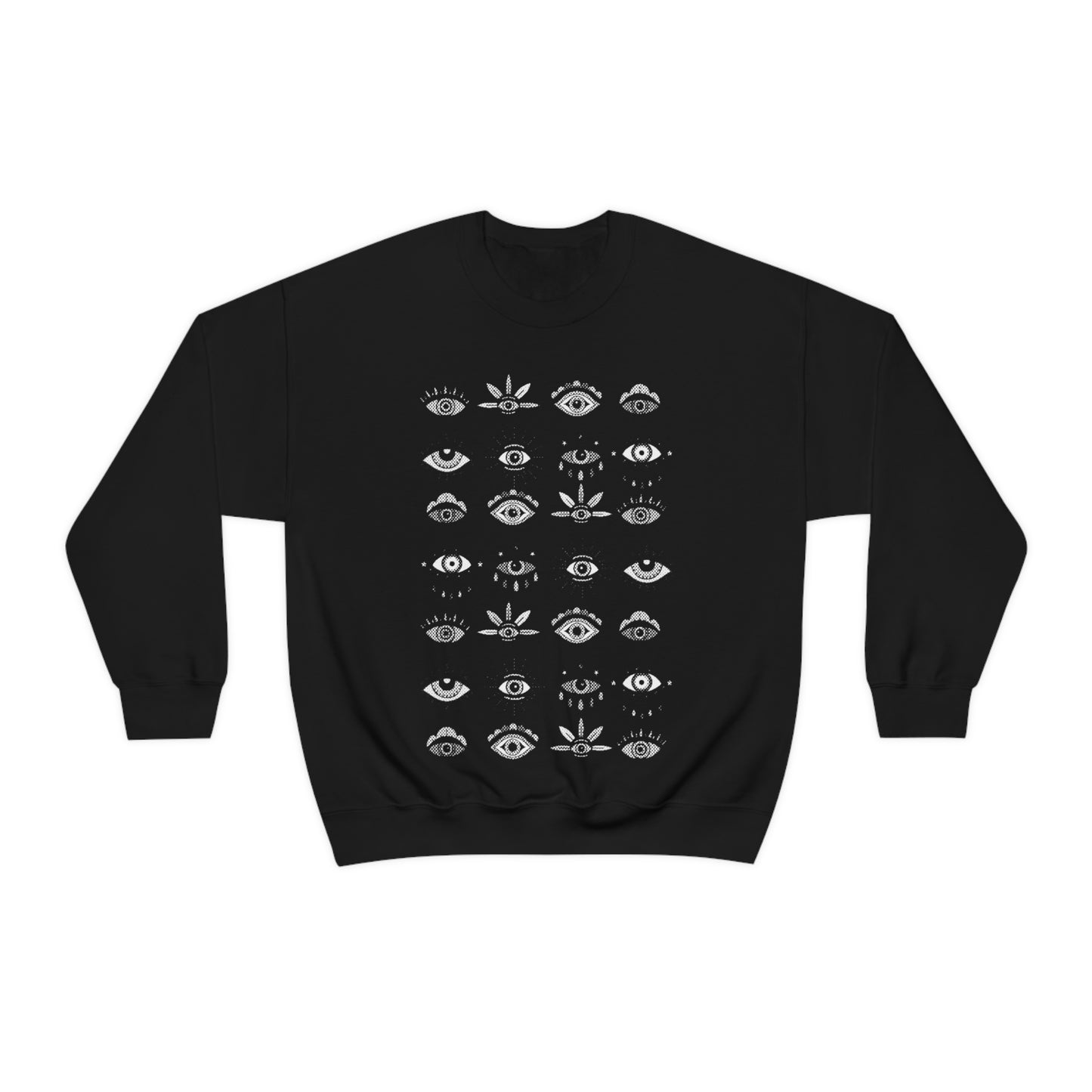 Protect Yourself in Style with our Evil Eye Pattern Sweatshirt