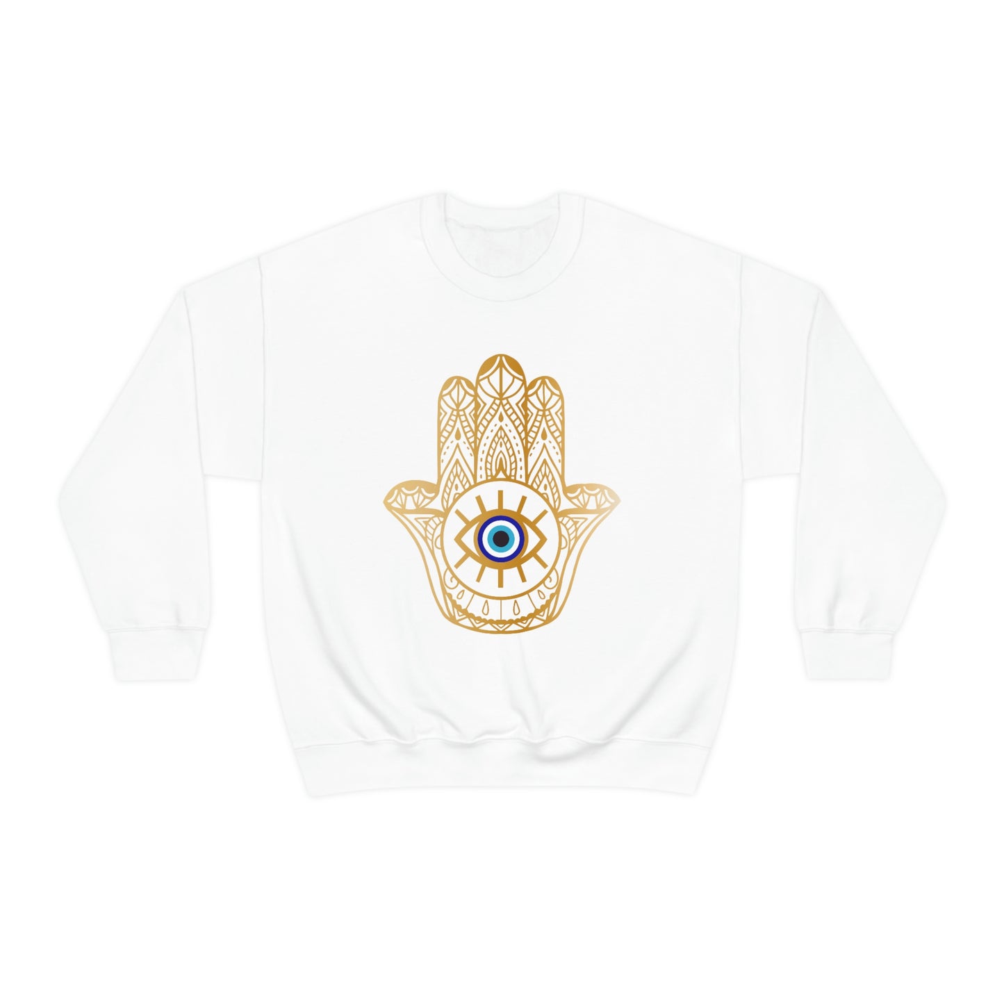 Divine Protection: Hamsa Hand Evil Eye Sweatshirt