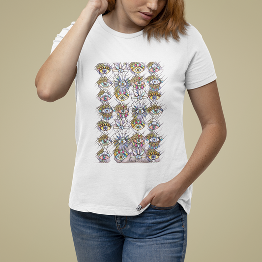 Evil Eye Pattern T-Shirt