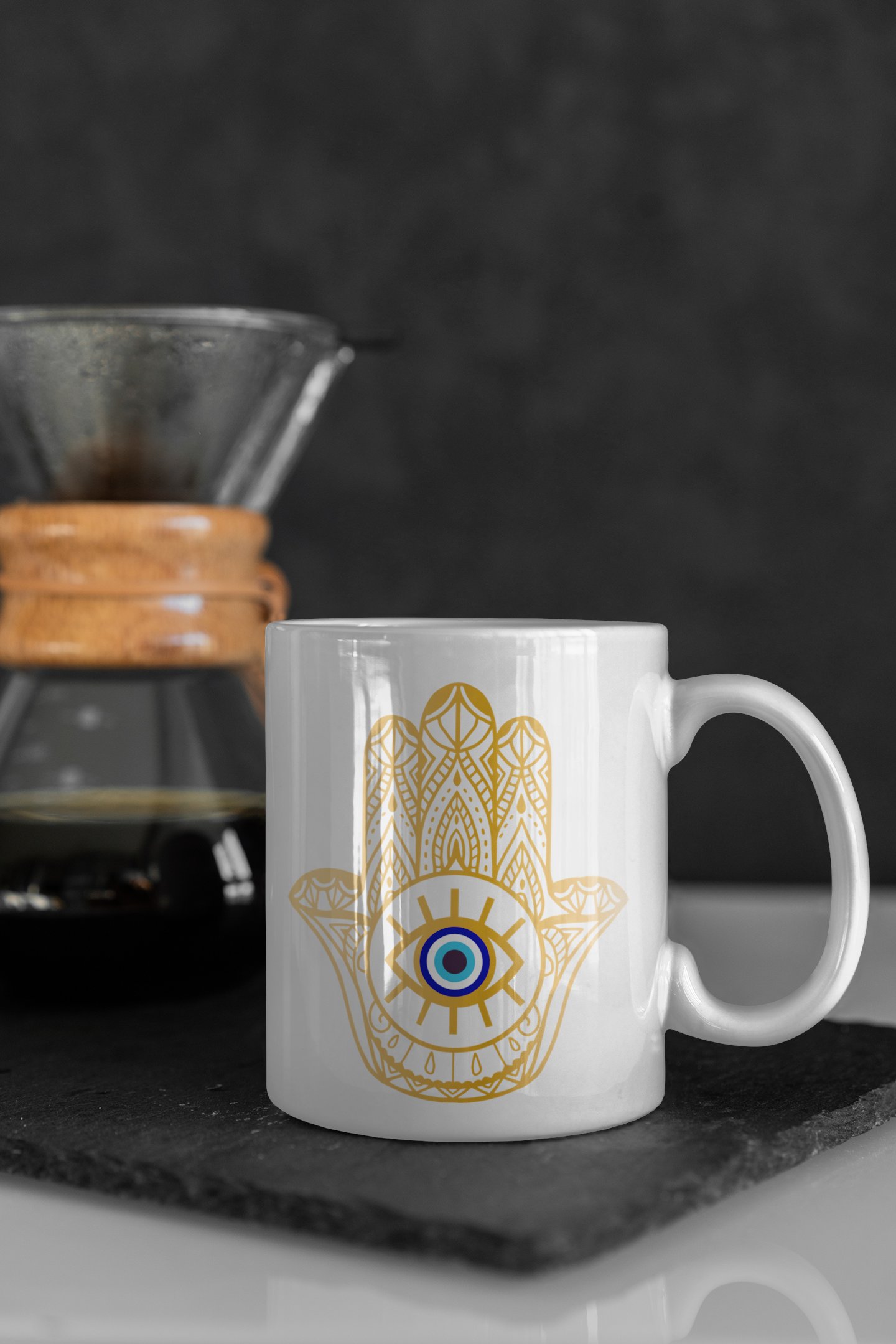 Empower Your Day with our Hamsa Hand Mug