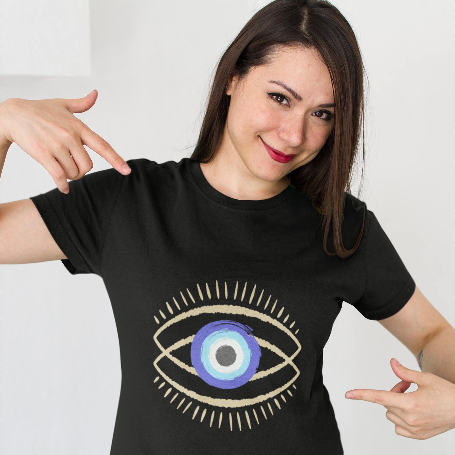 Evil Eye Protection T-Shirt - Fashionable Ward Against Negativity